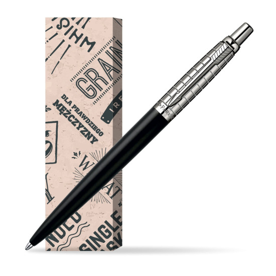 Długopis Parker Jotter Premium Czarny w obwolucie Męski świat