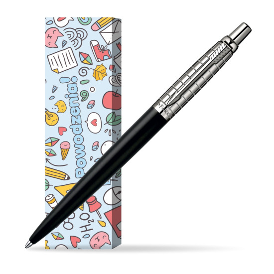Długopis Parker Jotter Premium Czarny w obwolucie Powodzenia