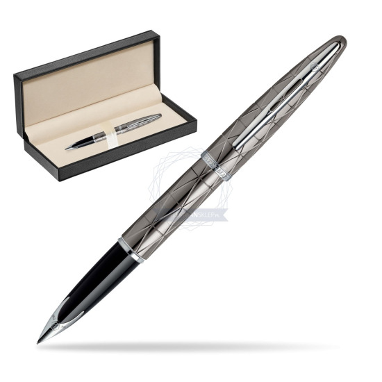 Pióro wieczne Waterman Carène  Contemporary Gun Metal ST w pudełku classic pure black