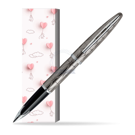 Pióro wieczne Waterman Carène  Contemporary Gun Metal ST w obwolucie Love is in the air