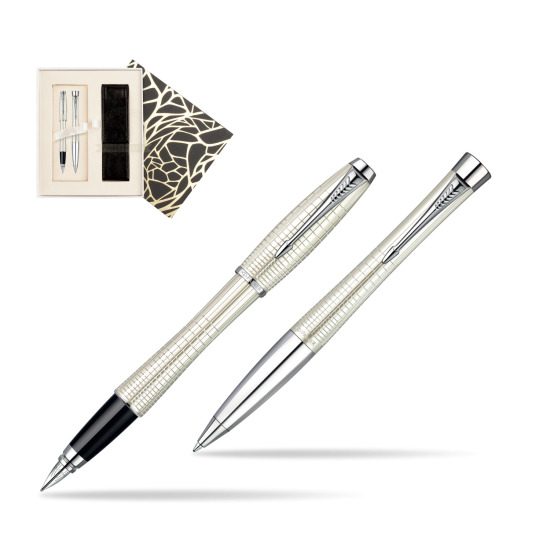 Zestaw prezentowy Parker Pióro + Długopis Parker Urban Premium Metaliczny Perłowy w pudełku Jubileusz