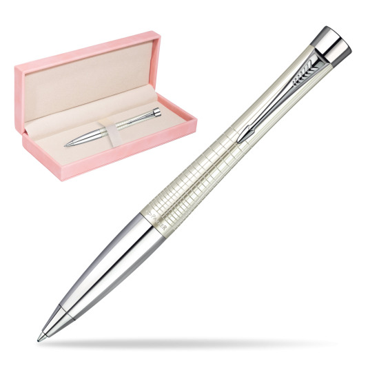 Długopis Parker Urban Premium Metaliczny  Perłowy w różowym pudełku zamszowym