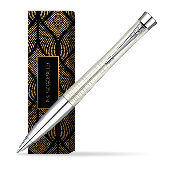 Długopis Parker Urban Premium Metaliczny  Perłowy w obwolucie Szczęśliwy traf