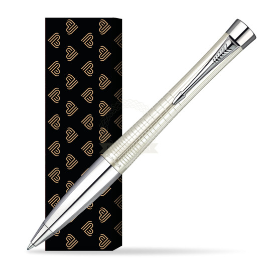 Długopis Parker Urban Premium Metaliczny  Perłowy w obwolucie Złote Serca