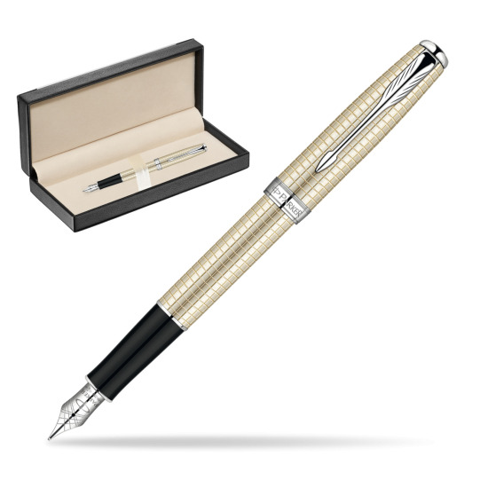 Pióro wieczne Parker Sonnet Lite Srebro CT w pudełku classic black