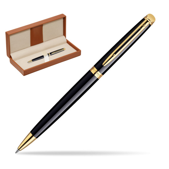 Długopis Waterman Hémisphère Czerń GT w pudełku classic brown