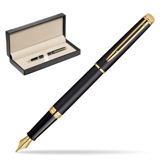 Pióro wieczne Waterman Hémisphère Czerń Matowa GT w pudełku classic black