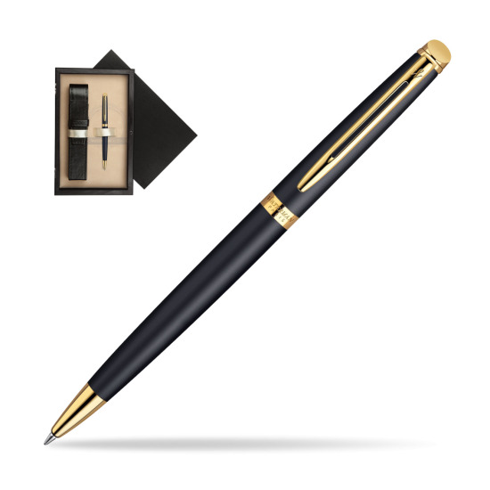 Długopis Waterman Hémisphère Czerń Matowa GT w pudełku drewnianym Czerń Single Ecru