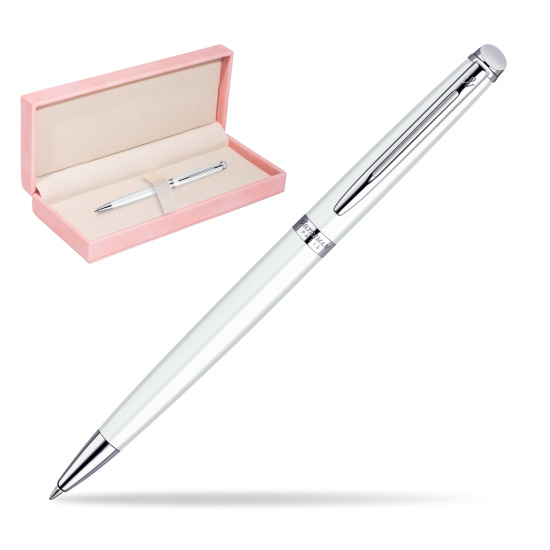 Długopis Waterman Hémisphère Biel CT w różowym pudełku zamszowym