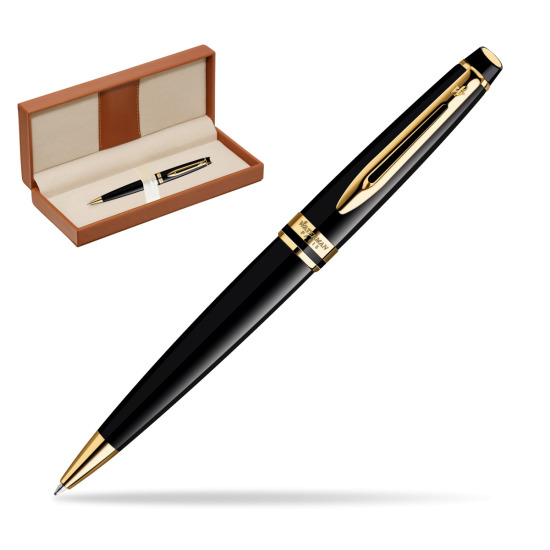 Długopis Waterman Expert Czarny GT w pudełku classic brown
