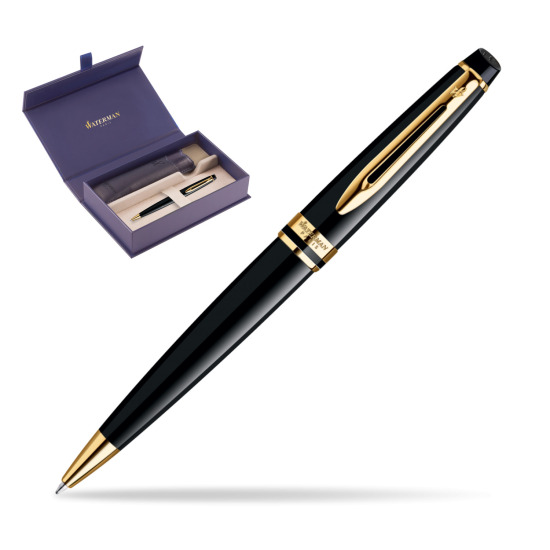 Długopis Waterman Expert Czarny GT w oryginalnym pudełku Waterman, wsuwane etui